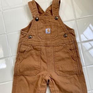 Carhartt canvas bib overalls